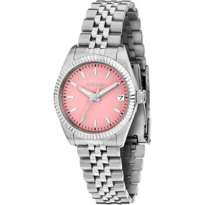 Sector 240 R3253240516 Γυναικείο Ρολόι Quartz με Ροζ Καντράν και Ατσάλινο Μπρασελέ